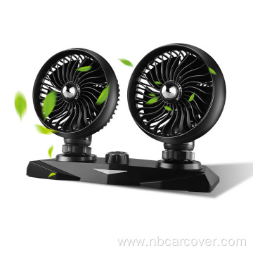 Portable Dual Head Fan Car Cooling Fan